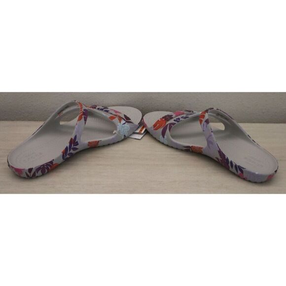 Crocs 211698-101 Women's Sz 6 Pearl/Light Gray Kadee II Tropical Sandals - Picture 5 of 9